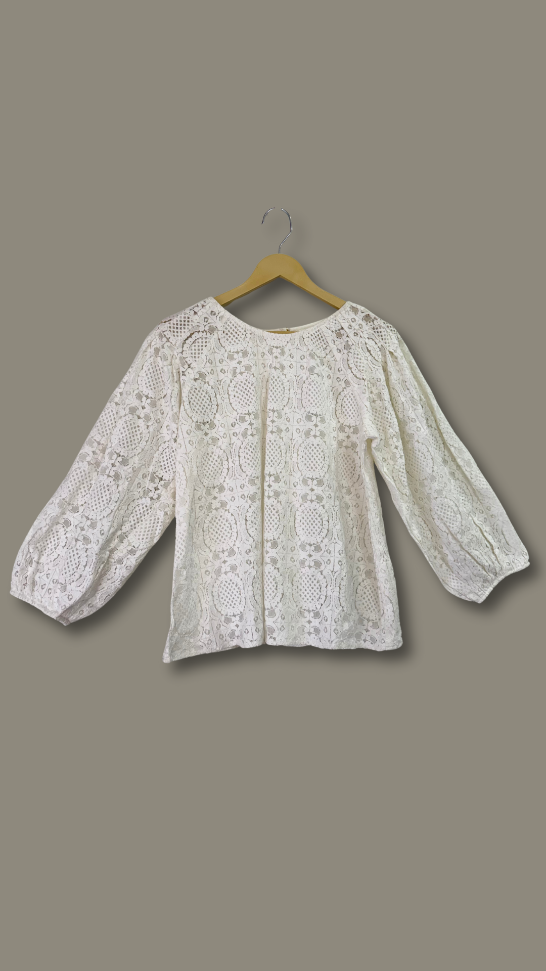 White Laced Top