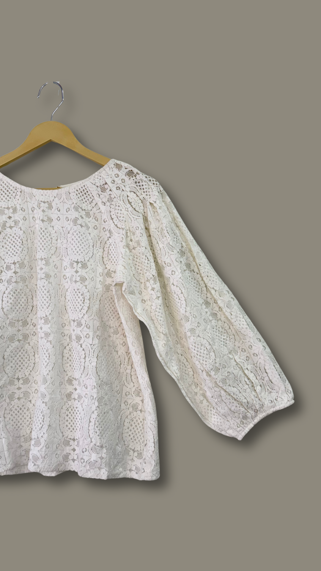White Laced Top
