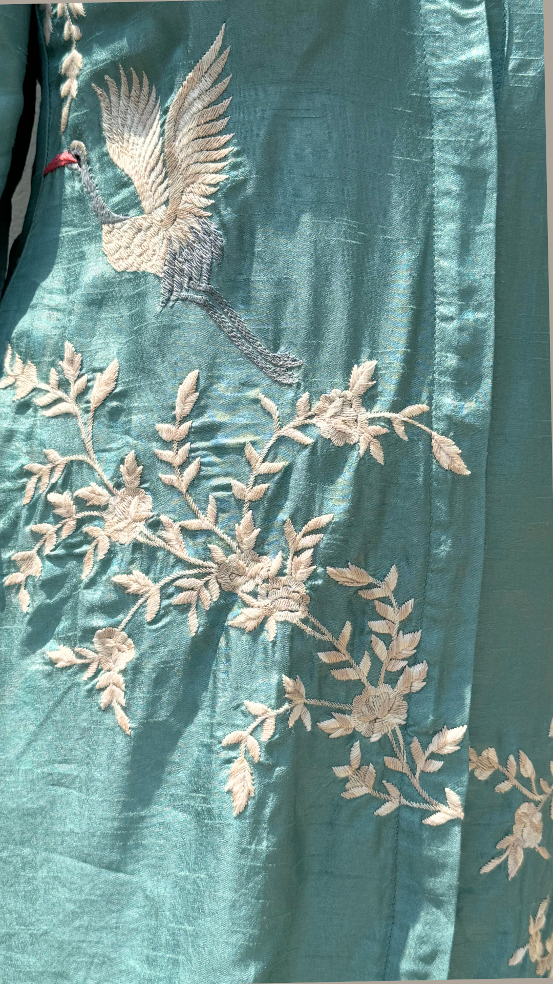 Turquoise Floral Tapestry Ensemble Co-ord Set