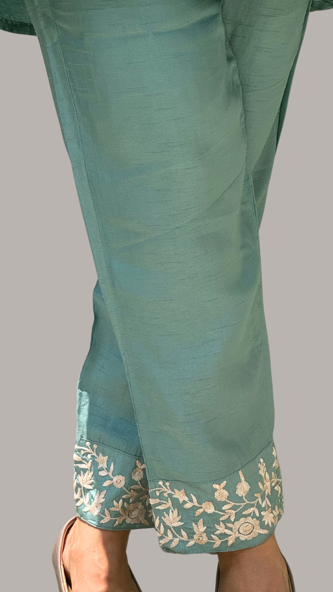 Turquoise Floral Tapestry Ensemble Co-ord Set