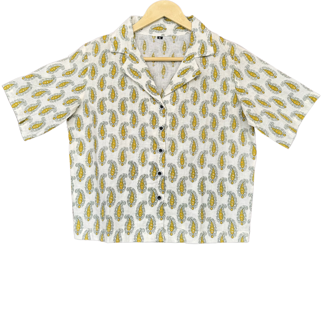 White Paisley Parade Shirt