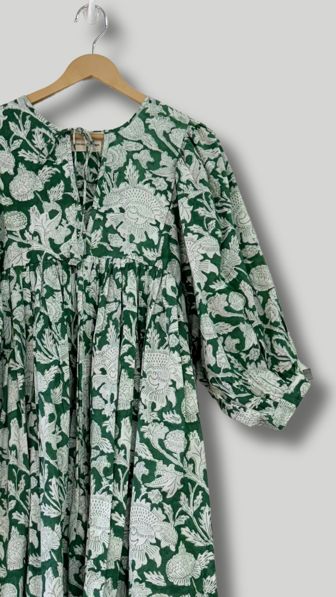 Green Enchanted Meadow Midi Dress