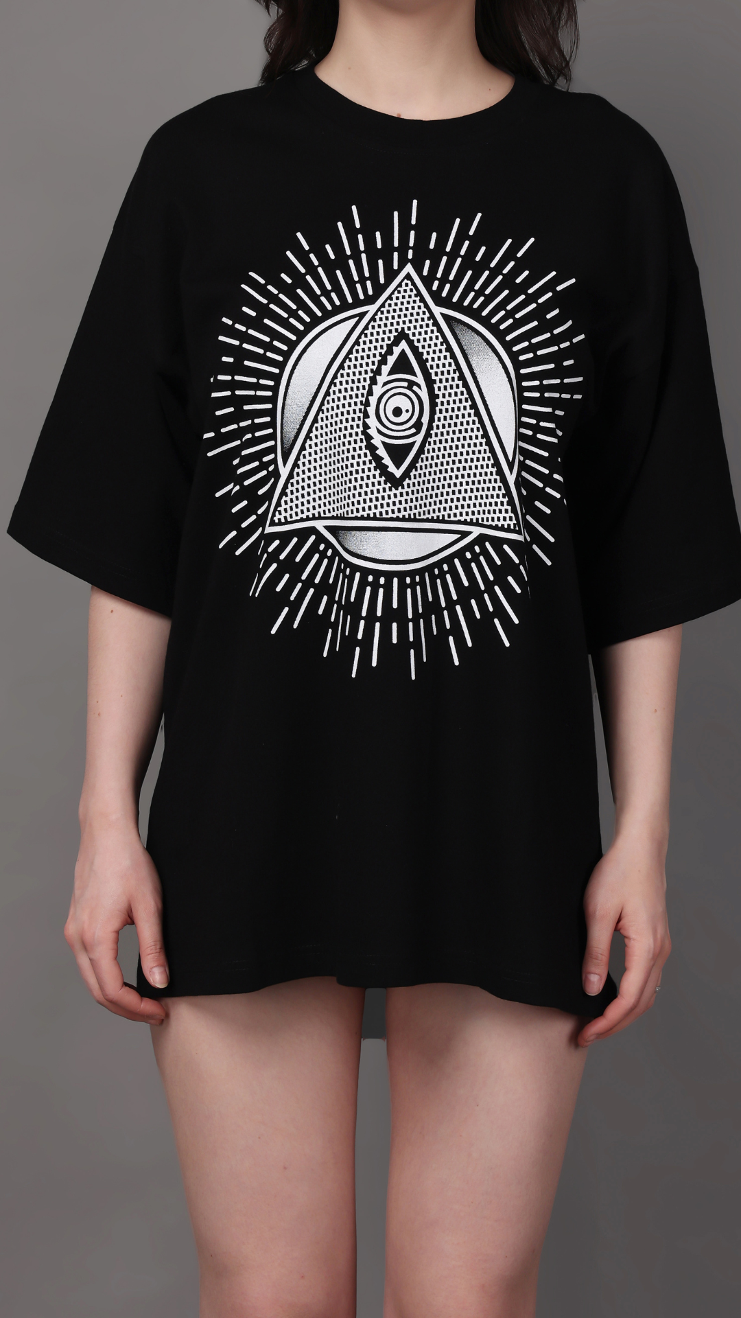 Graphic Print Oversized Tee