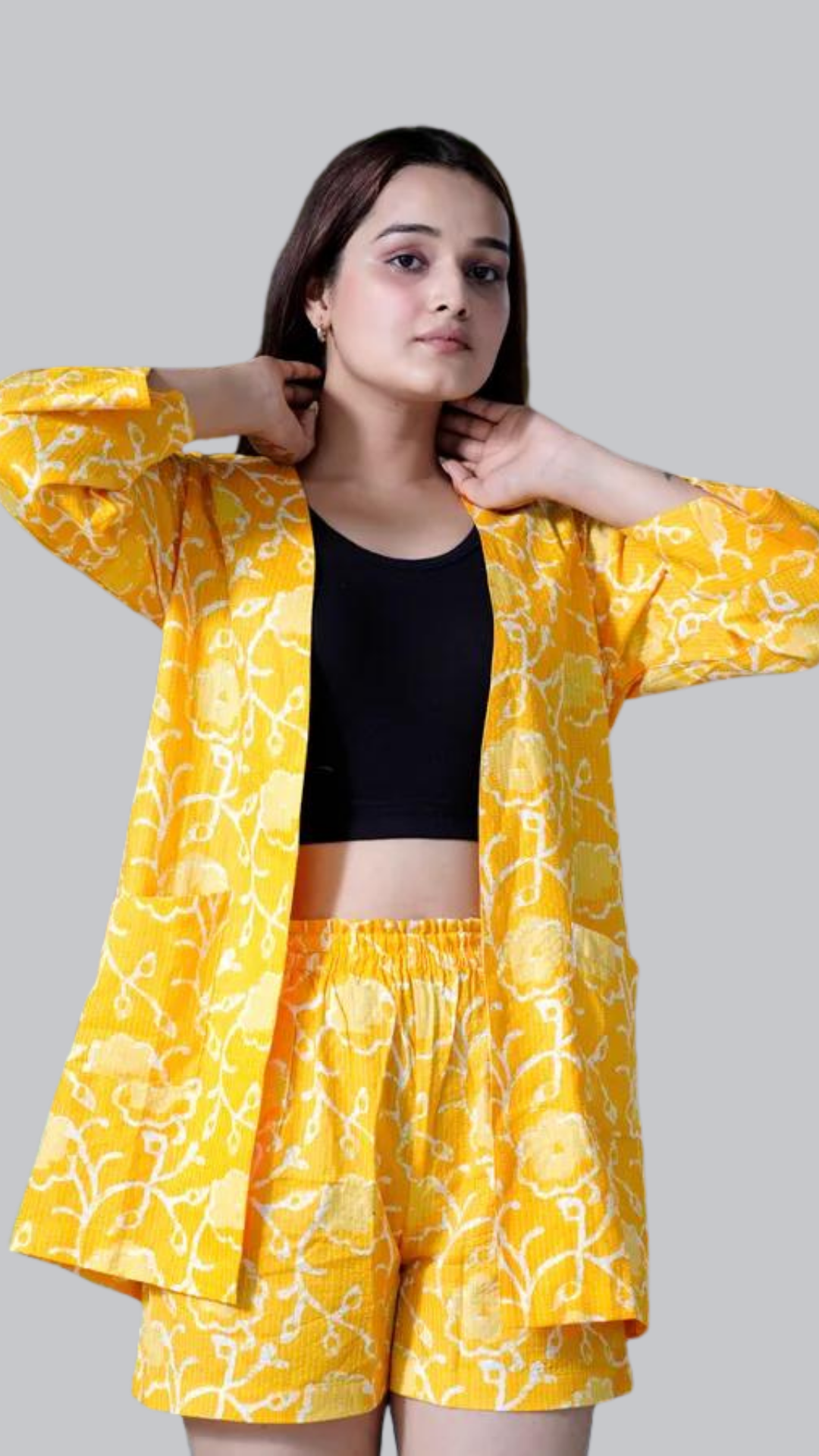 Mustard Floral Bloom Co-ord Set