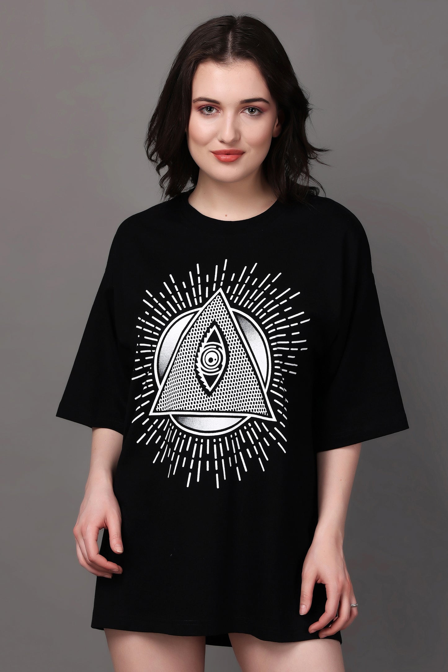 Graphic Print Oversized Tee