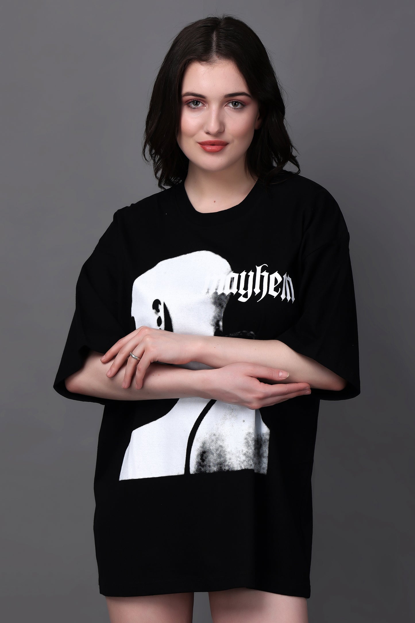 Graphic Print Oversized Tee