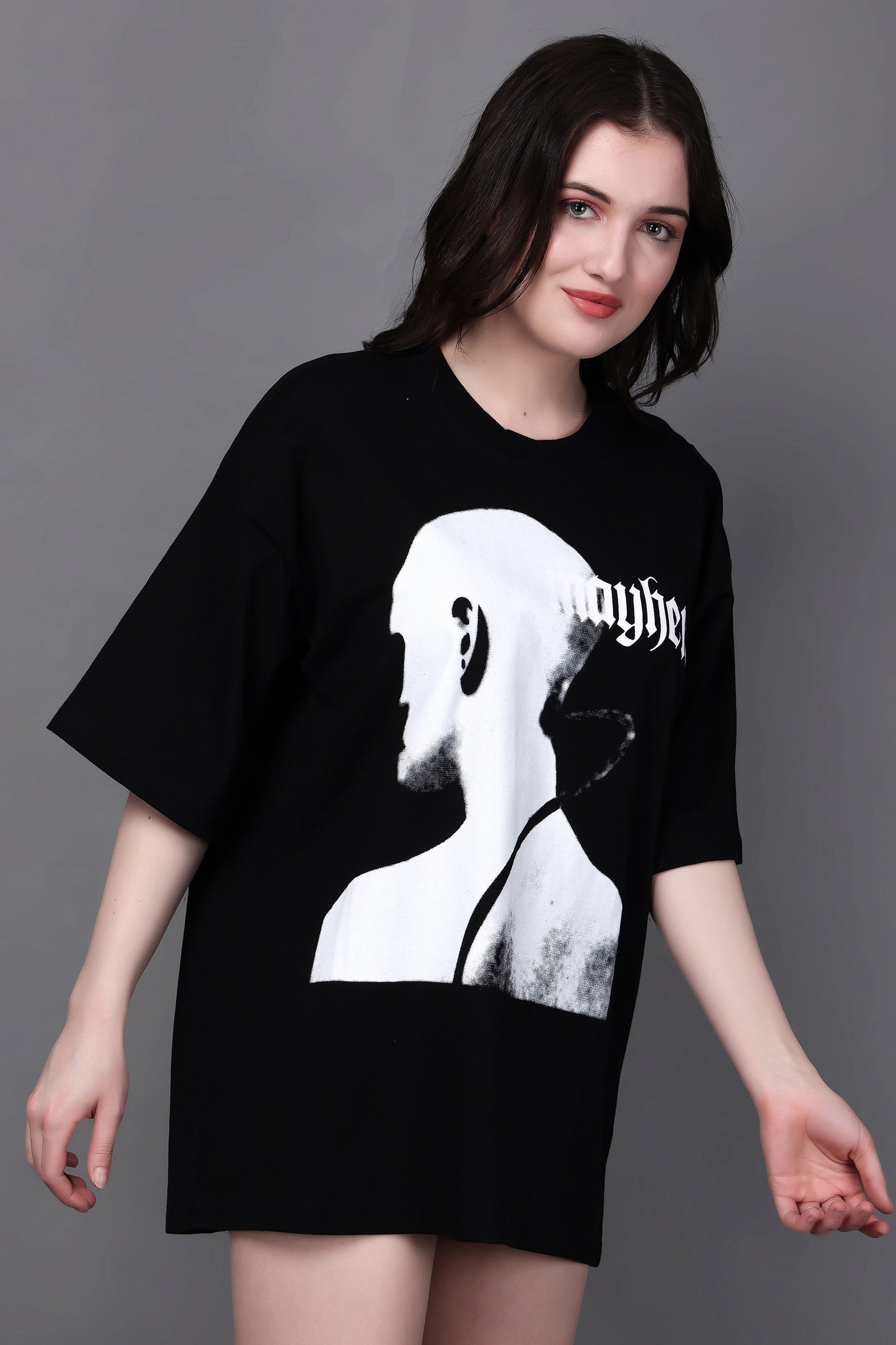 Graphic Print Oversized Tee