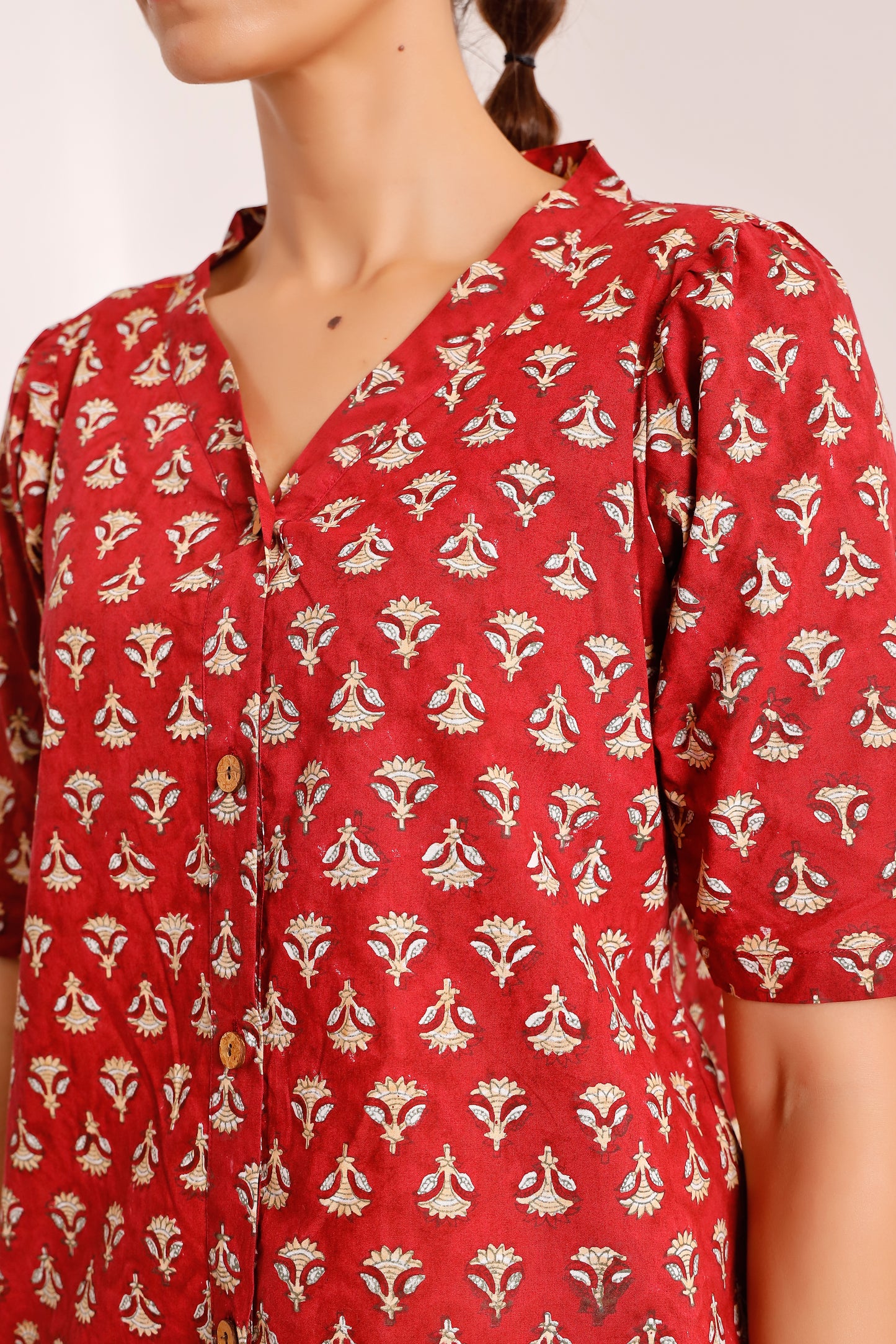 Red Motif Magic Co-ord Set