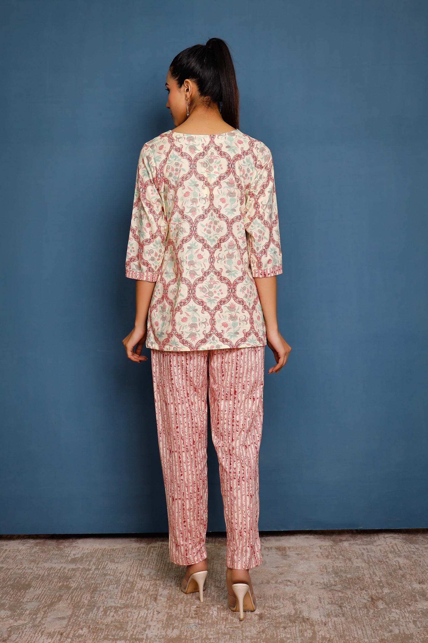 Vibrant Indi Floral Print Co-ord Set