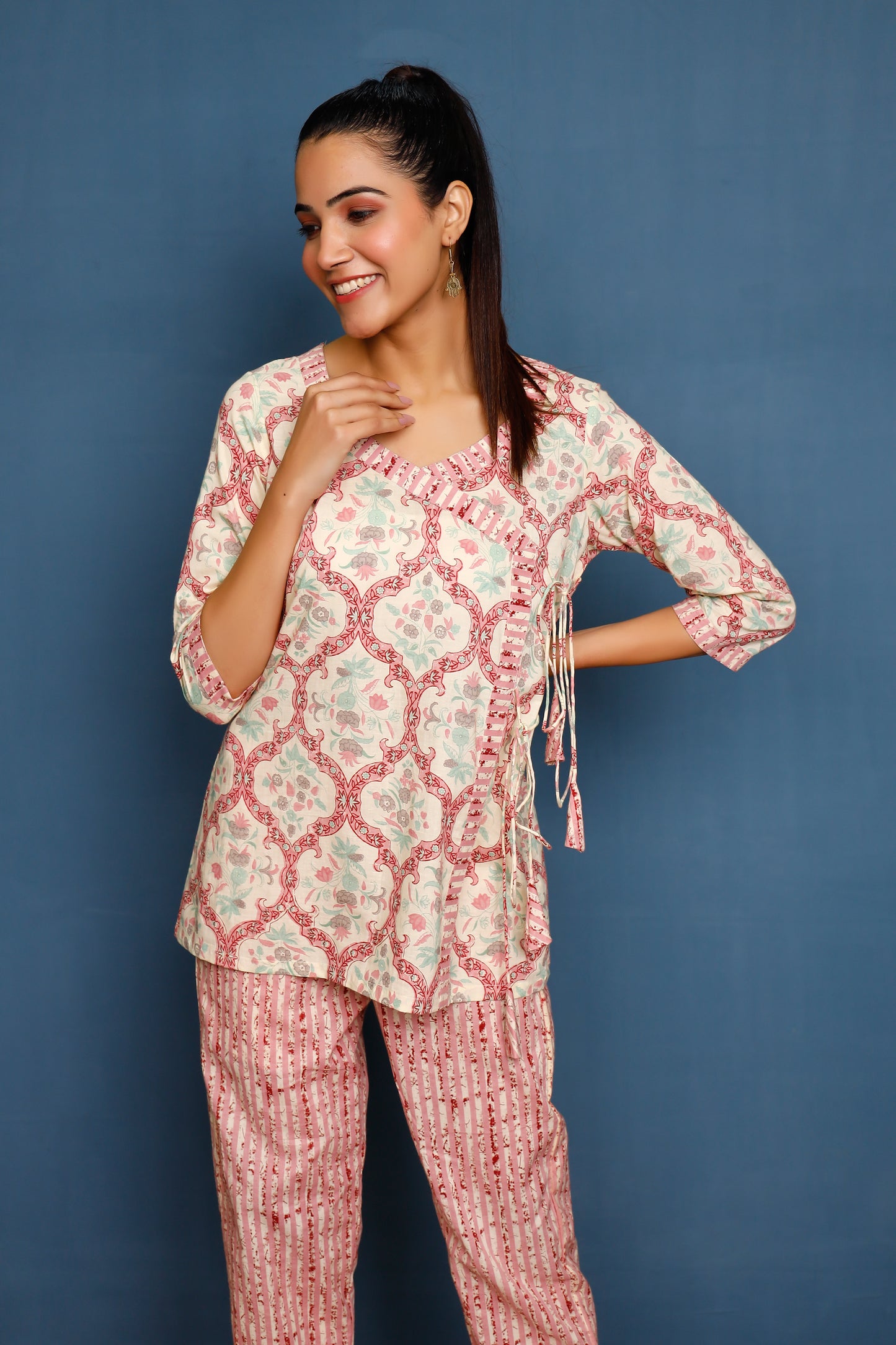 Vibrant Indi Floral Print Co-ord Set