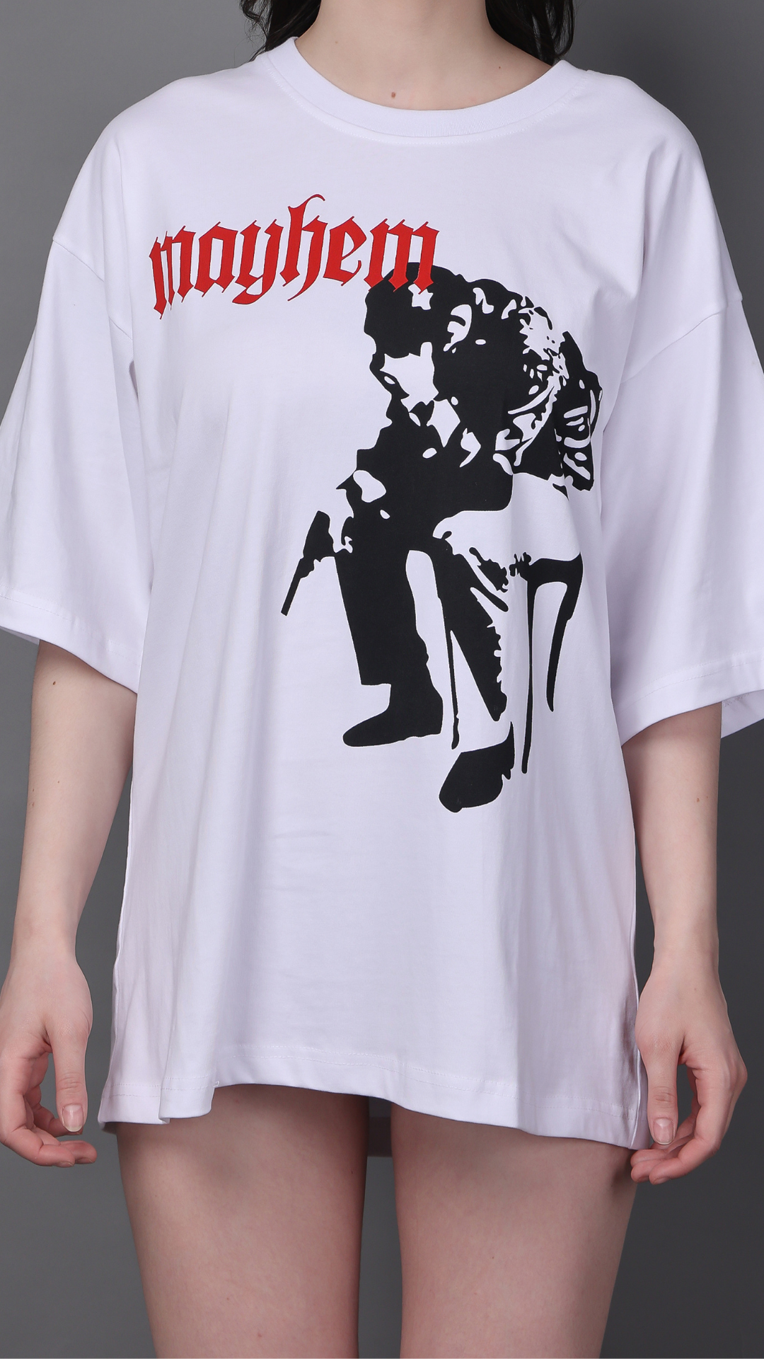 Graphic Print Oversized Tee