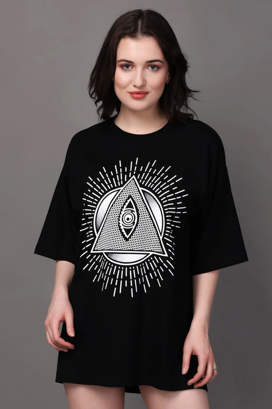 Graphic Print Oversized Tee