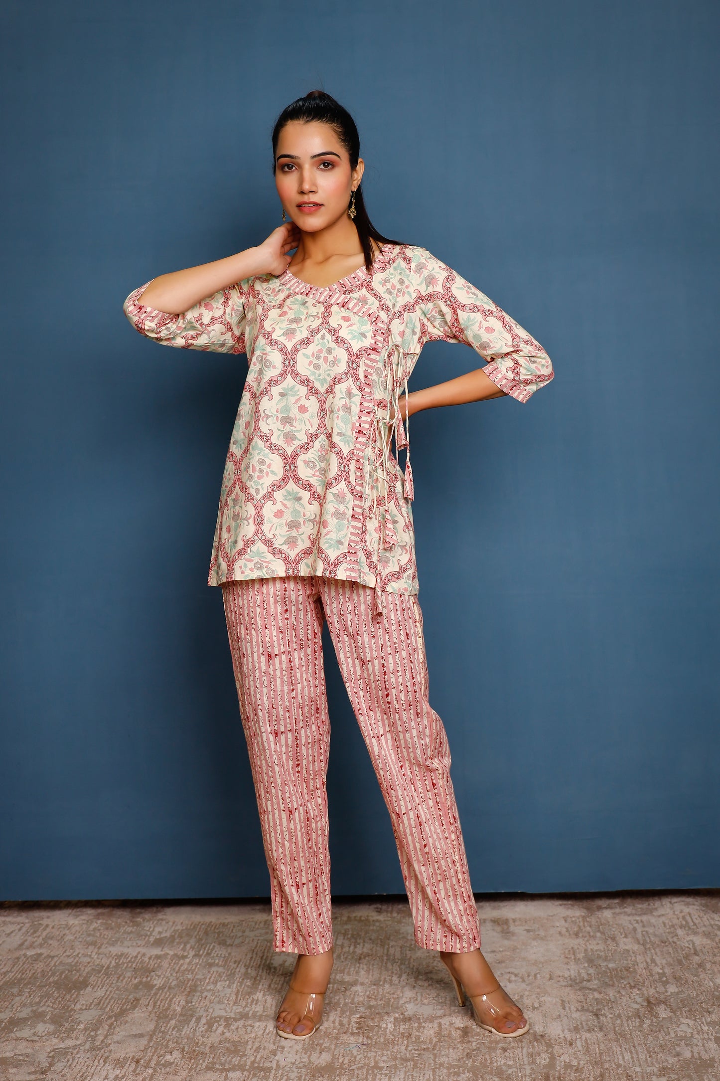 Vibrant Indi Floral Print Co-ord Set