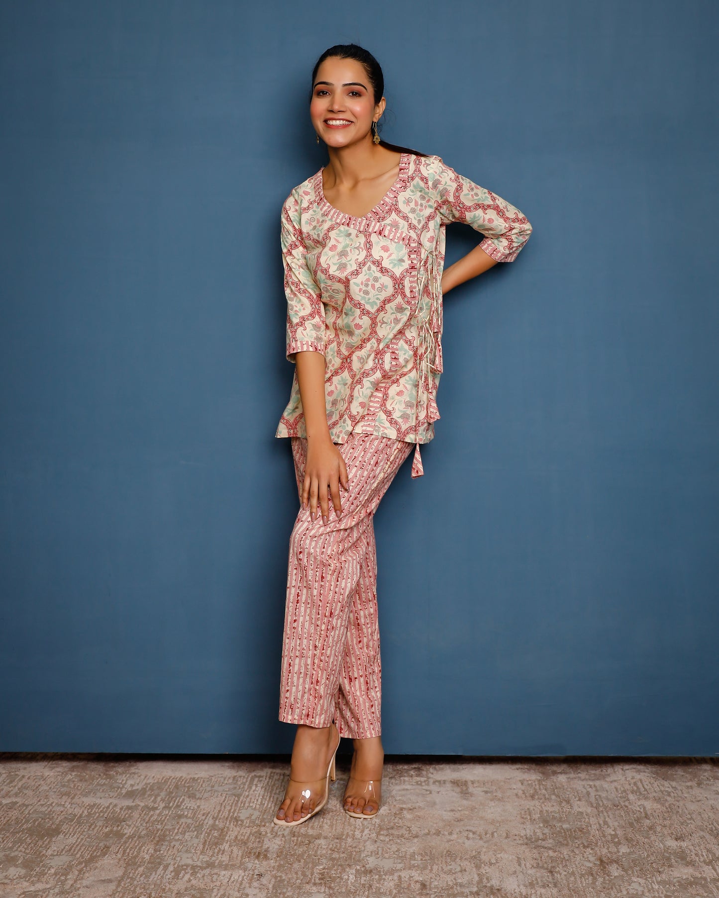 Vibrant Indi Floral Print Co-ord Set